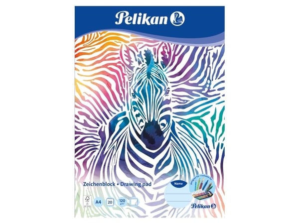 Pelikan tegneblokk DIN A4, 120g/m2, 20 ark