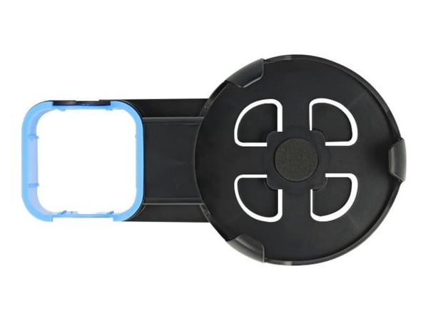 Delock - Brakett - for smart høyttaler - plastikk - svart, blå - veggmonterbar - for Amazon Echo Dot (3rd Generation)