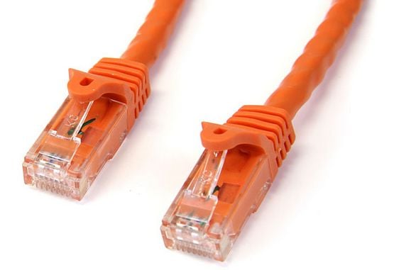 StarTech.com N6PATC3MOR, 3 m, Cat6, U/UTP (UTP), RJ-45, RJ-45, Oranssi