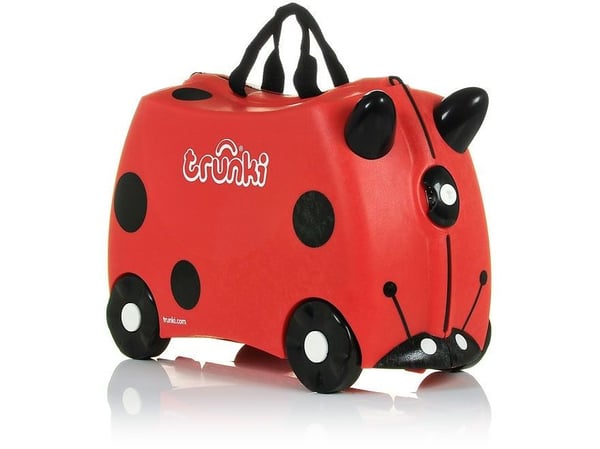Trunki Harley Ladybird, Reiseveske, Rød, Liten (fingerbøl), 4 hjul, Rullehjul, 18 l