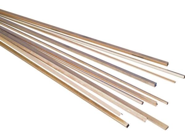 Mässing U-profil (L x B x H) 500 x 3 x 1,5 mm 1 st