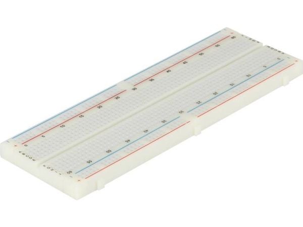 Joy-it plugg-/breadboard 830 kontaktpunkter totalt (L x B) 165 mm x 55 mm 1 stk (rb-breadboard2)