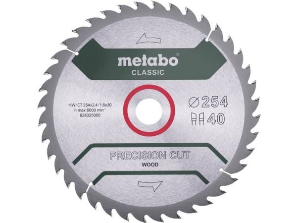 Metabo 628325000, MDF, Tre, 25,4 cm, 3 cm, 1,6 mm, 2,4 mm, Metabo