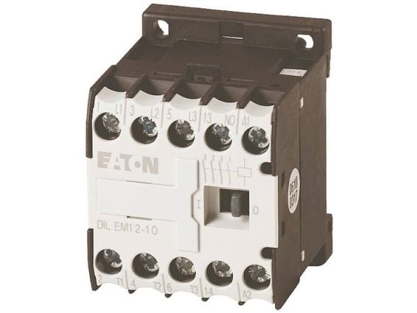 Eaton DILEM12-10(230V50HZ,240V60HZ), Kontaktori, Musta, Valkoinen, IP20, 45 mm, 52 mm, 58 mm