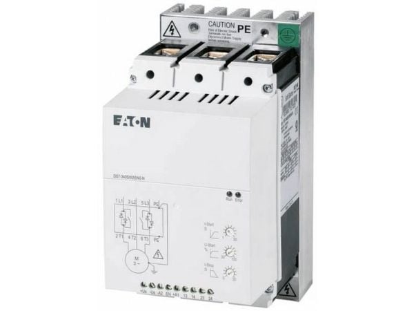 Eaton DS7-340SX070N0-N 134918 Pehmokäynnistysyksikkö Moottorin teho 400 V:lla 37 kW Moottorin teho 230 V:lla 15 kW 24 V/DC Nimellisvirta 70 A