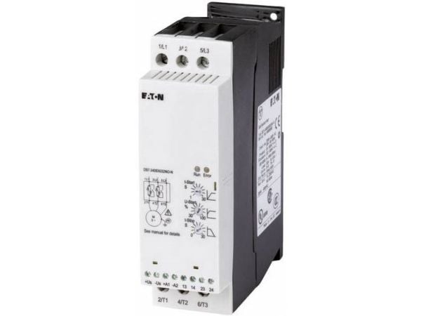 Eaton DS7-342SX024N0-N 134931 Pehmokäynnistysyksikkö Moottorin teho 400 V:lla 11 kW Moottorin teho 230 V:lla 5,5 kW Nimellisvirta 24 A