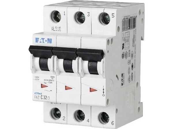 Eaton 278878 FAZ-C50/3 Ledningssikkerhedsafbryder 50 A 400 V/AC