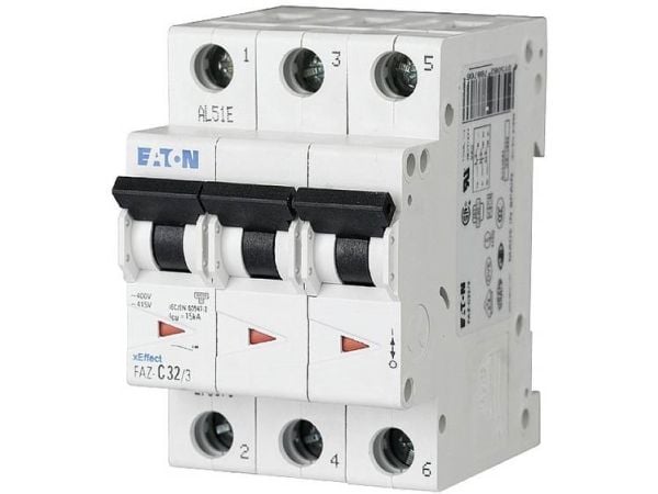 Eaton 278867 FAZ-C6/3 Ledningssikkerhedsafbryder 6 A 400 V/AC