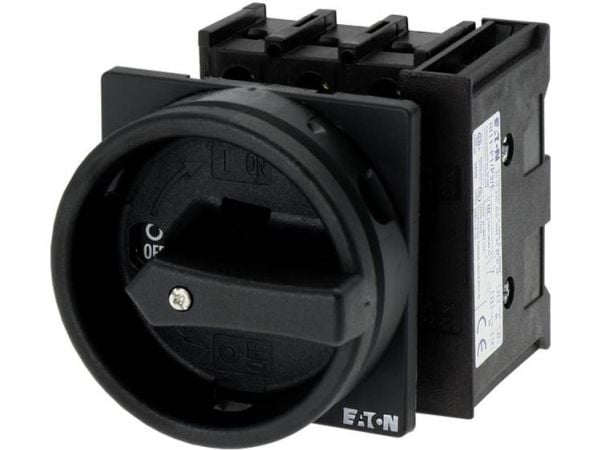 Eaton P1-25/EA/SVB-SW/HI11, Vipukytkin, 3P, Musta, IP65, 65 mm, 65 mm
