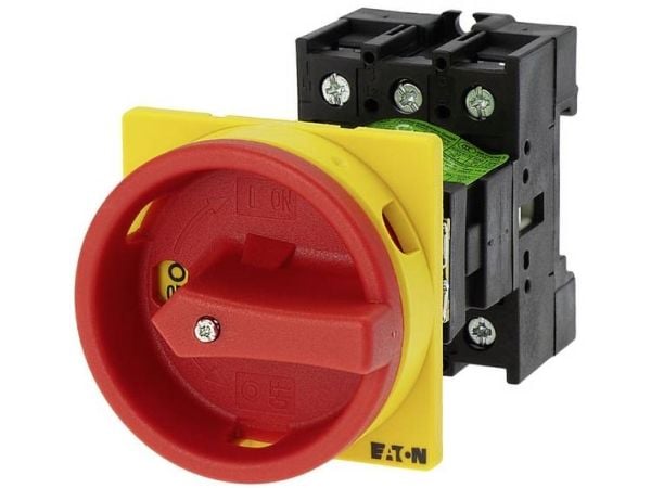 Eaton P1-32/V/SVB, Kiertokytkin, 3P, Punainen, Keltainen, IP65, 32 A