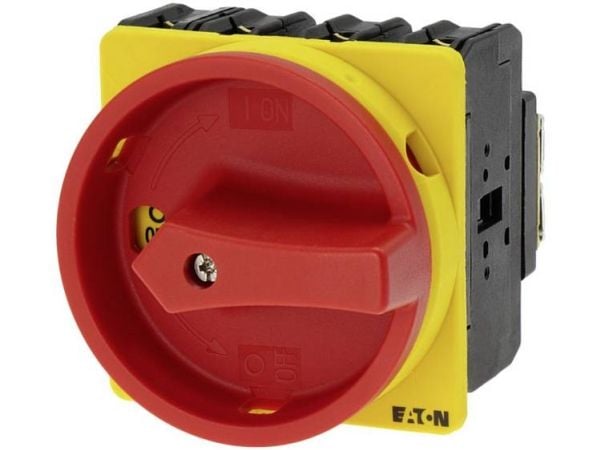 Eaton P3-100/EA/SVB/N, Kiertokytkin, 3P, Punainen, Keltainen, IP65, 100 A