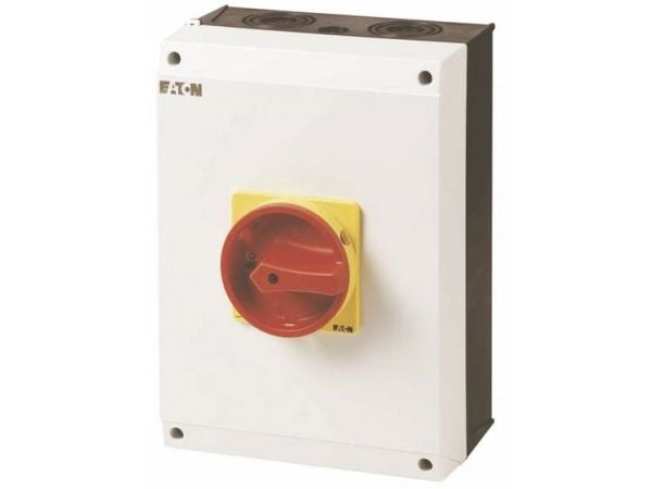 Eaton P3-100/I5/SVB, Kiertokytkin, 3P, Harmaa, Punainen, Keltainen, IP65, -25 - 40 °C