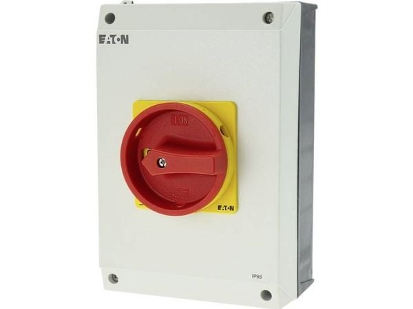 Eaton P3-100/I5/SVB/N, Kiertokytkin, 3P, Harmaa, Punainen