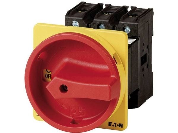 Eaton P3-100/V/SVB, Kiertokytkin, 3P, Punainen, Keltainen, 100 A