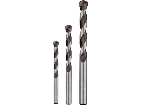 kwb 044568, Drill, Drill bit set, Høyrehåndsrotasjon, Betong, Granitt, Murverk, Naturstein, Tungsten Carbide (TC), 5, 6, 8 mm