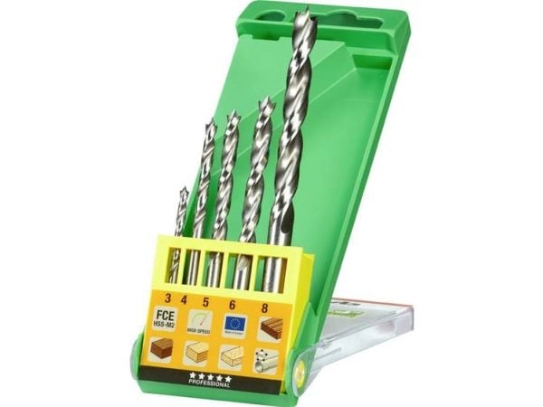kwb 511900, Drill, Brad-punktbor, 3 mm, Sponplate, Løvtre, Gipsplater, Plast, Mykt tre, 3 mm, Molybden-høyhastighetsstål (HSS-M2)