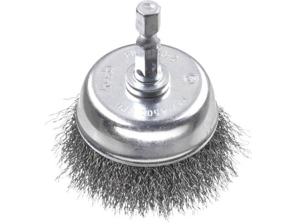 kwb 606310, Kopp stålbørste, 6 mm, 7,5 cm, 0,2 mm, Metall, Stein, Metall