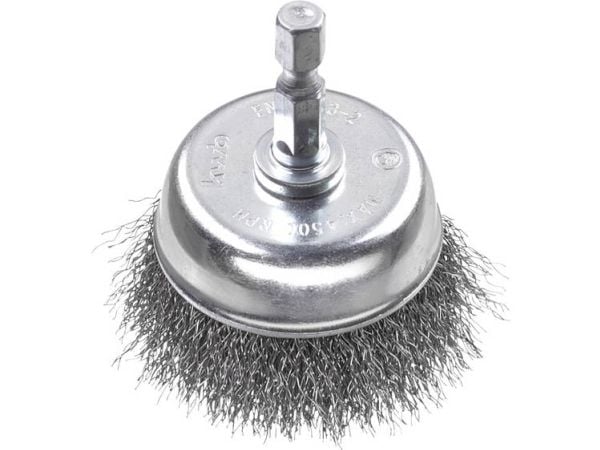 kwb 606330, Kopp stålbørste, 6 mm, 7,5 cm, 0,3 mm, Metall, Stein, Metall