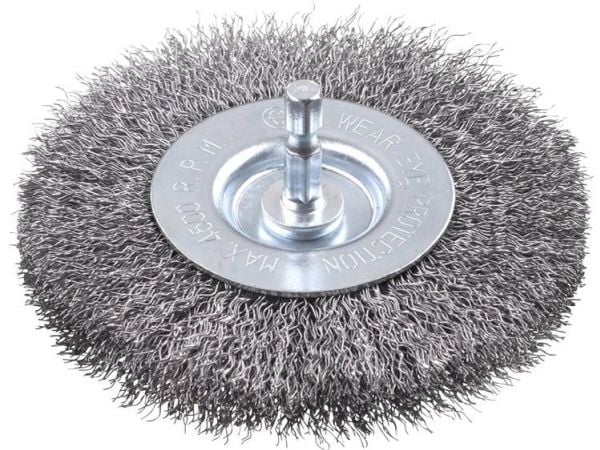 kwb 607930, Stålbørste, 6 mm, 10 cm, 0,3 mm, Metall, Stein, Metall