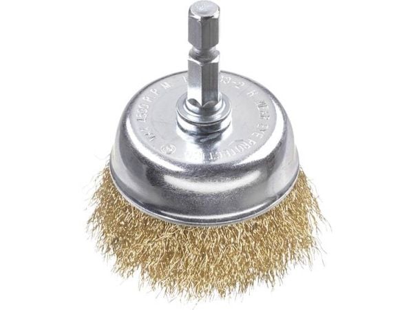 kwb 609110, Kopp stålbørste, 6 mm, 5 cm, 0,2 mm, Metall, Stein, Metall