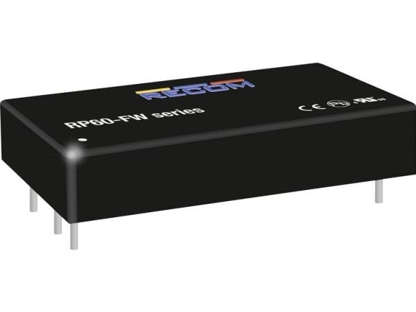 RECOM RPA60-2415SFW/P DC/DC Binary Converter 4000 mA 60 W Lähtöjen määrä: 1 x