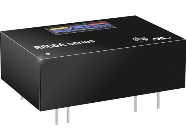 RECOM REC5A-0505SW/H2 DC/DC-muunnin, tulostus 1000 mA 5 W Lähtöjen lukumäärä: 1 x