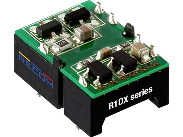 RECOM R1DX-0512-R DC/DC-binäärimuunnin 42 mA 1 W Lähtöjen lukumäärä: 2 x