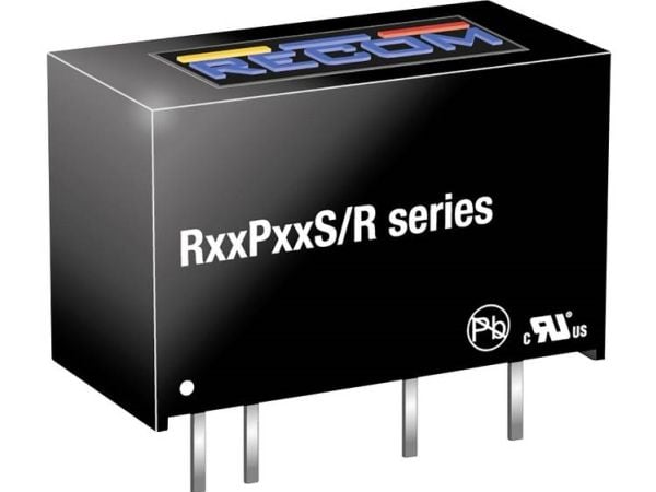 RECOM R05P05S/R8 DC/DC-muunnin, tulostus 200 mA 1 W Lähtöjen määrä: 1 x