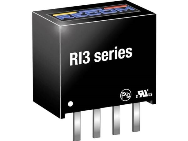 RECOM RI3-0512S DC/DC-muunnin, tulostus 250 mA 3 W Lähtöjen määrä: 1 x