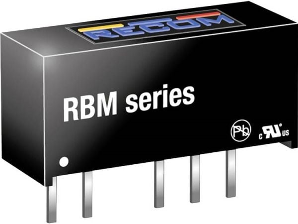 RECOM RBM-0505S DC/DC-muunnin, tulostus 200 mA 1 W Lähtöjen määrä: 1 x