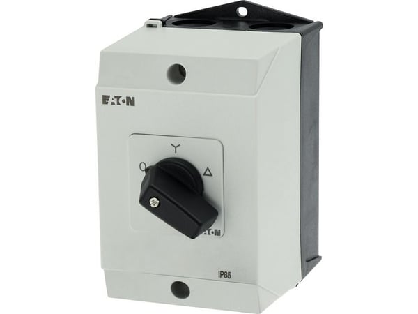 Eaton T3-4-8410/I2, Vipukytkin, 3P, Musta, Valkoinen, IP65, 100 mm, 135 mm