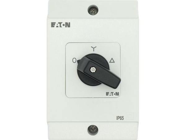 Eaton T3-4-8410/I2, Vipukytkin, 3P, Musta, Valkoinen, IP65, 100 mm, 135 mm