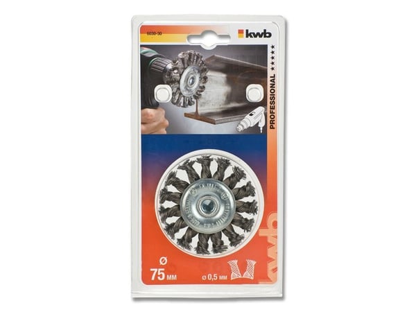 kwb 603030, Stålbørste, 6 mm, 7 cm, 0,5 mm, Metall, Metall