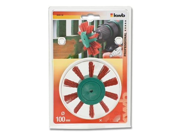 kwb 604630, Stålbørste, 6 mm, 10 cm, Tre, Nylon