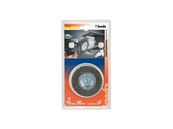 kwb 607830, Stålbørste, 6 mm, 7,5 cm, 0,3 mm, Metall, Stein, Metall