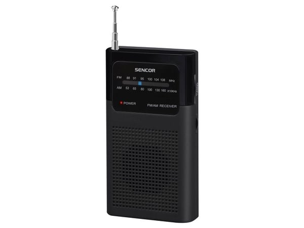 Sencor SRD 1100 B, analoginen, AM,FM, 87,5 - 108 Mhz, 530 - 1600 kHz, 0,3 W, 8 ohm (O)