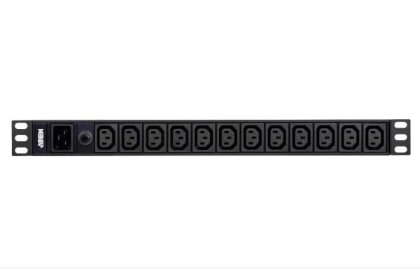 ATEN Basic PDU PE0212G - Strømfordelerenhet (kan monteres i rack) - AC 100-240 V - 3840 VA - inngang: IEC 60320 C20 - utgangskontakter: 12 (12 x IE...