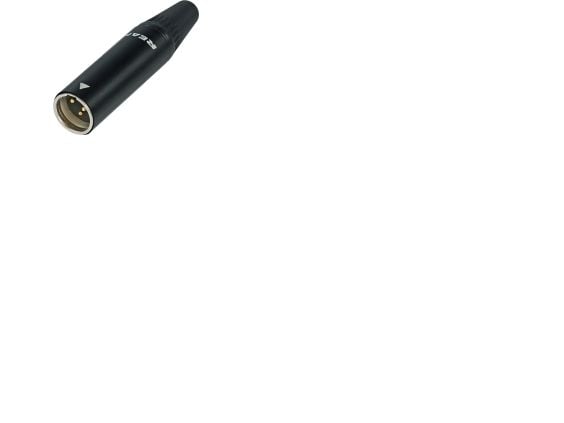 REAN RT3MC-B, XLR, svart, sink, gull, 5 A, -30 - 85 °C