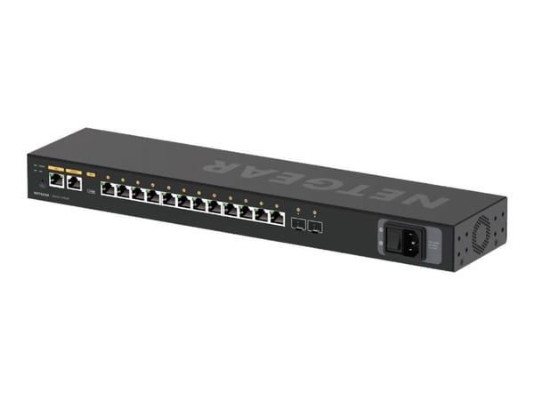 NETGEAR AV Line M4250-12M2XF - Switch - L3 - Styrt - 12 x 10/100/1000/2.5G + 2 x 10 Gigabit SFP+ - side til side-luftflyt - rackmonterbar