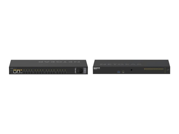 NETGEAR AV Line M4250-16XF - Switch - L3 - Styrt - 16 x 10 Gigabit SFP+ - side til side-luftflyt - rackmonterbar