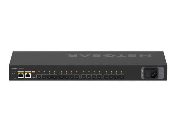 NETGEAR AV Line M4250-16XF - Switch - L3 - Styrt - 16 x 10 Gigabit SFP+ - side til side-luftflyt - rackmonterbar