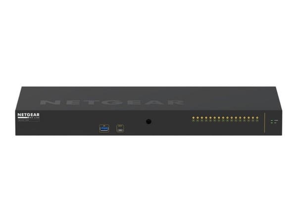 NETGEAR AV Line M4250-16XF - Switch - L3 - Styrt - 16 x 10 Gigabit SFP+ - side til side-luftflyt - rackmonterbar