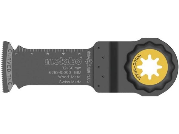 Metabo 626945000, Sagblad, Løvtre, Plastikk, Mykt tre, Tre med spiker, Bimetall, 6 cm, 32 mm, 1 stykker