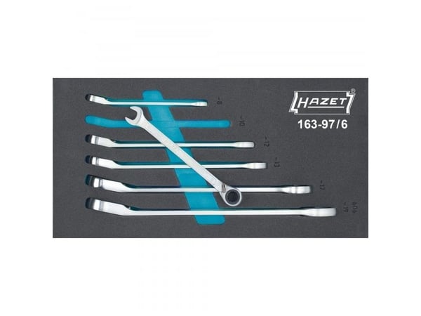 HAZET 163-97/6, Krom, Rustfritt stål, 873 g, 17,2 cm, 34,2 cm