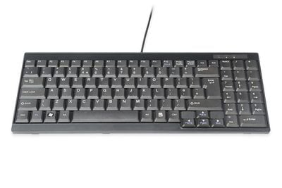DIGITUS - For KVM - tastatur - QWERTY - Engelsk - svart