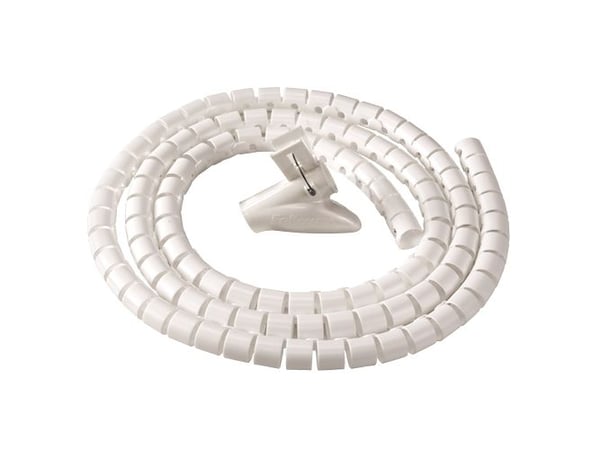 Fellowes CableZip, Fleksrør, Gulv, Plast, Hvit