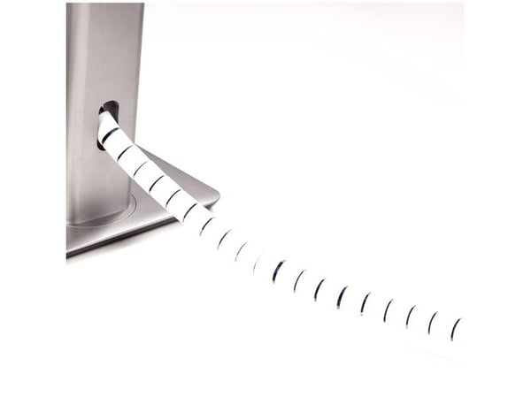 Fellowes CableZip, Fleksrør, Gulv, Plast, Hvit