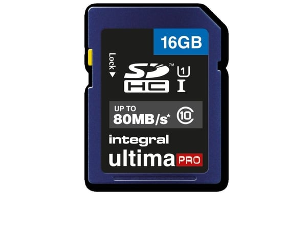 Integral INSDH16G10-80U1, 16 GB, SD, UHS-I, 80 MB/s, Class 1 (U1)
