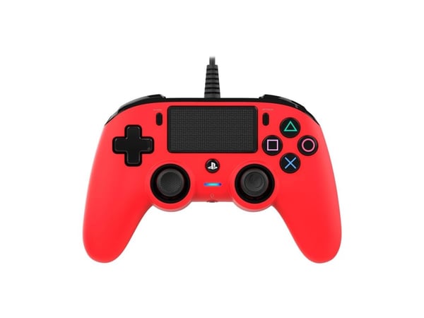 NACON Compact Controller Colour Edition, Spelplatta, PlayStation 4, D-pad, Meny, Kabel, Röd, 65 mm