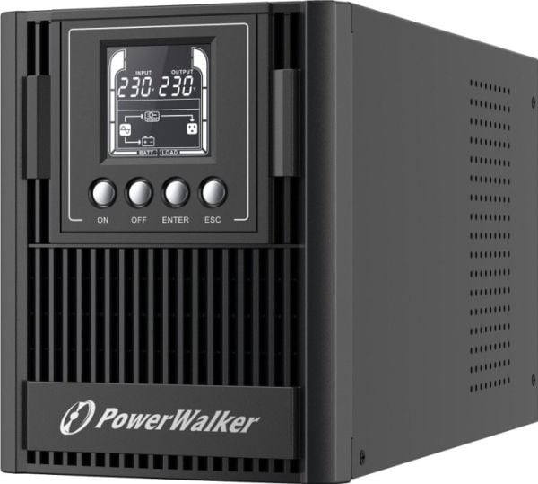 PowerWalker VFI 1000 AT - UPS - AC 80 - 300 V - 900 watt - 1000 VA - 9 Ah - RS-232, USB - utgangskontakter: 3